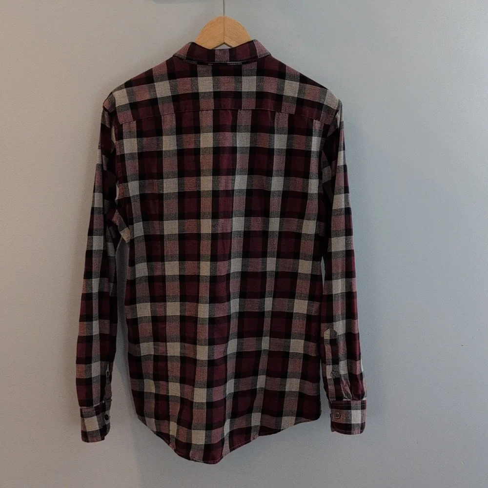 Banana Republic Men's M Slim Fit Plaid Button Down Shirt 100% Cotton